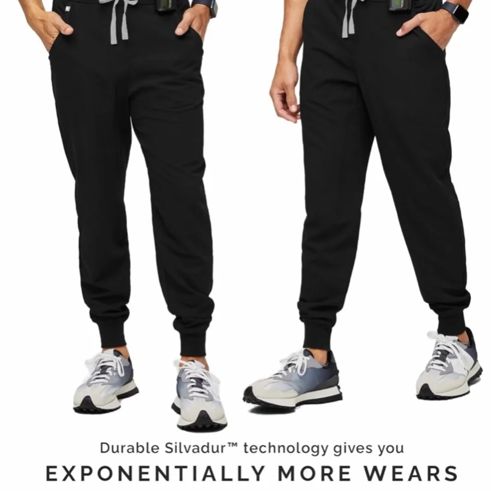 Figs Tansen Jogger Scrub Pants Black Men's Large Medical Professional MXXSW2004